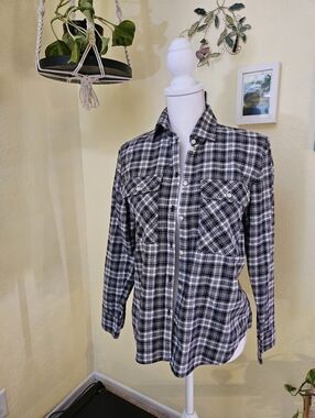 Ralph lauren Classic Black & White Plaid Button-Up Shirt